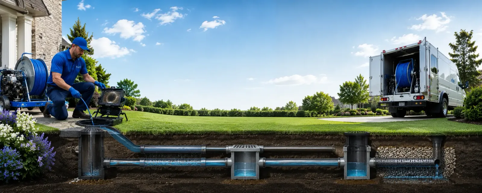 Outdoor drain cleaning information for Gepp, AR